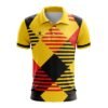 Badminton TShirt for Men Regular Fit Casual Collared T Shirts - Gold Yellow Color