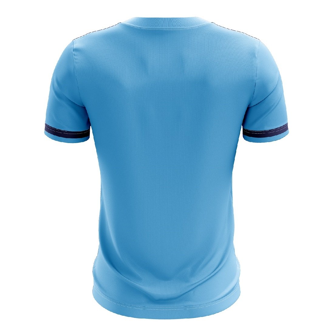 Mens Badminton T-Shirt Custom Printed Regular Fit Polo Sky Blue Jersey