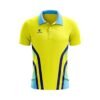 Cricket Tournament Jersey Cricket Printed T-shirt for Men Yellow & Blue Color