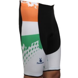 Mens / Womens Bike Shorts with 3D Padded, Custom Cycling Shorts Tri Color & Black
