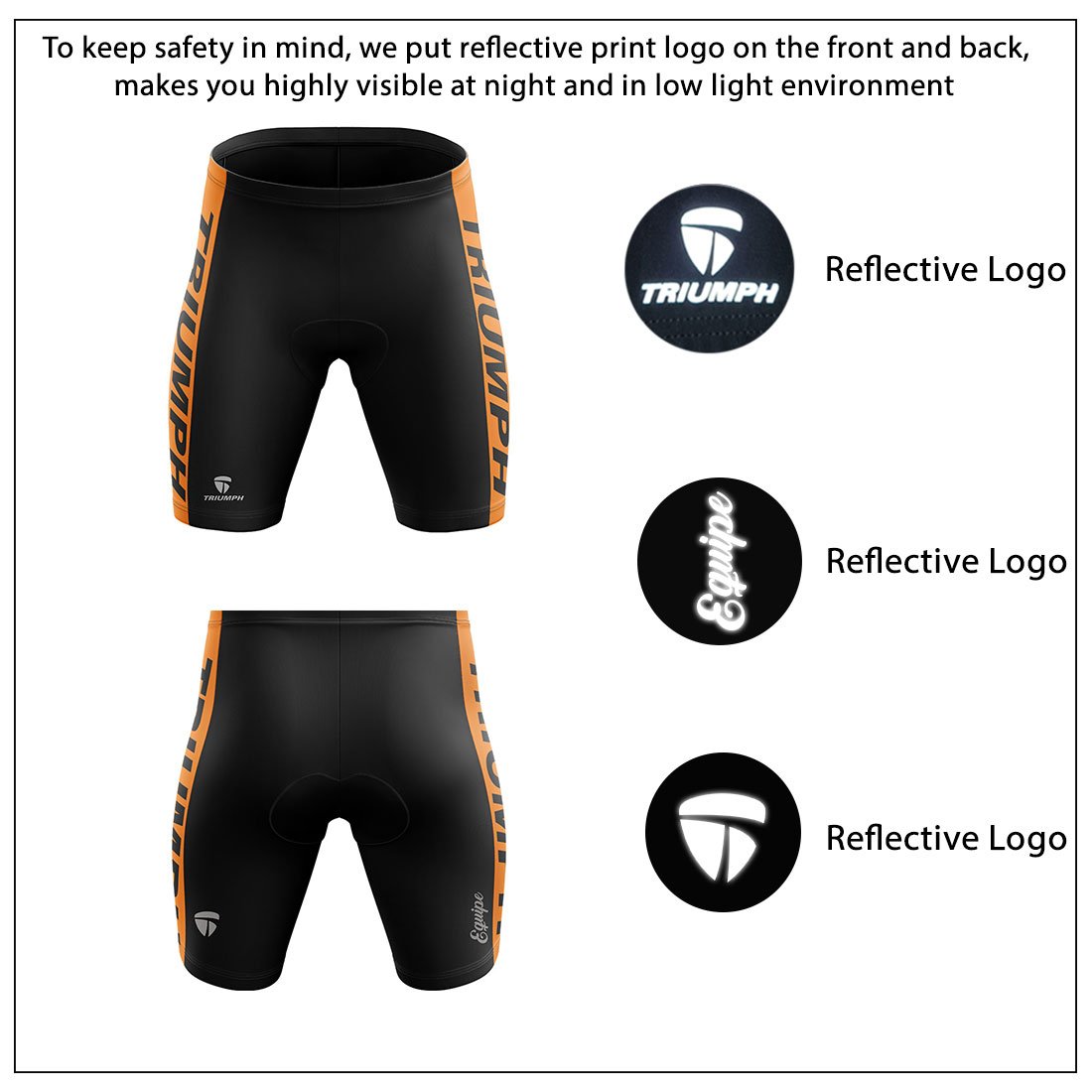 Padded Cycling Shorts | Stretchable Quick Dry Half Pants Tights for Men - Image 5