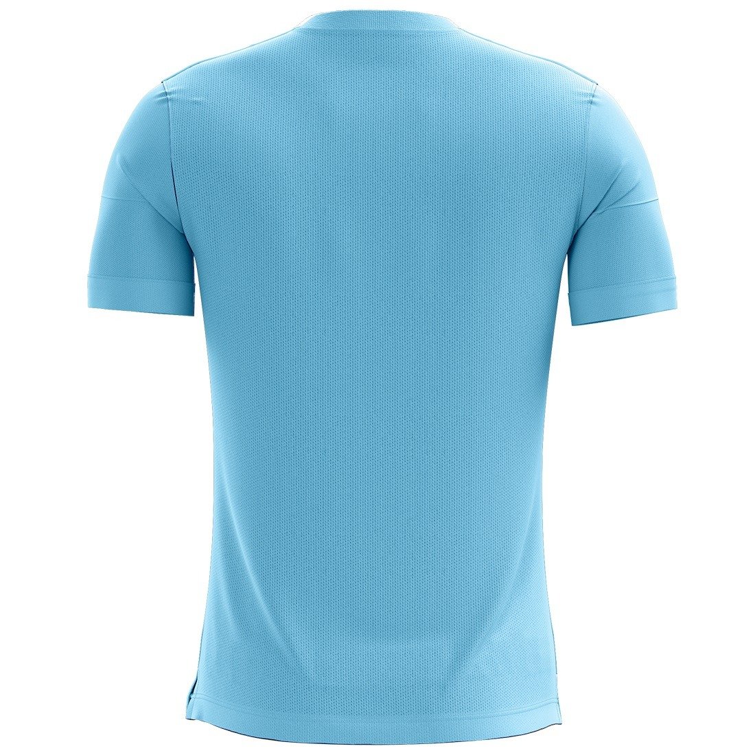 Men’s Workout T-Shirt Lightweight Sports Tshirt GYM Printed Tee Sky Blue Color