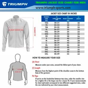 Mens Jackets Size Chart