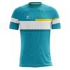 Club Team Kabaddi Jersey | Add Nume Number Logo Blue, White & Yellow Color