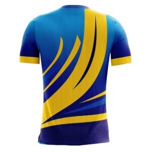 International Kabaddi T-Shirts | Mens Custom Sports Jersey Blue & Yellow Color