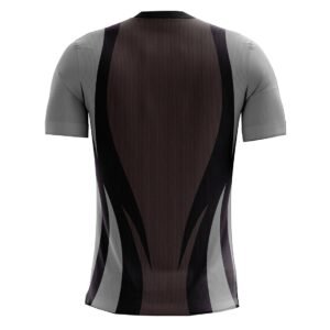 Men’s Round Neck Kabaddi Jersey Black & Grey Color