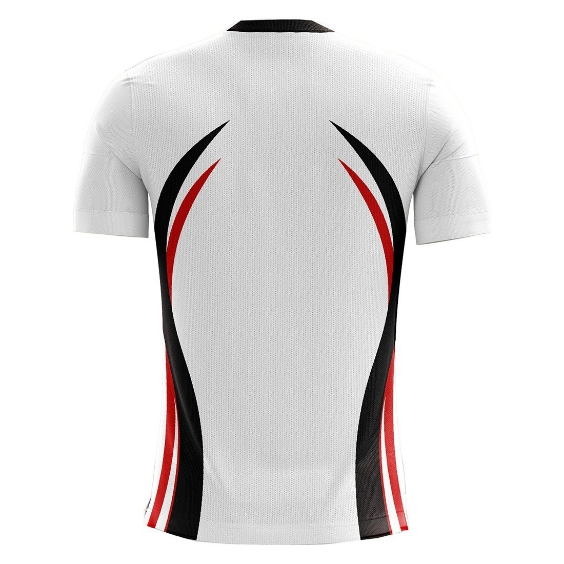 Kabaddi Jersey For Boys | Mens Sports T-Shirt White, Black & Red Color