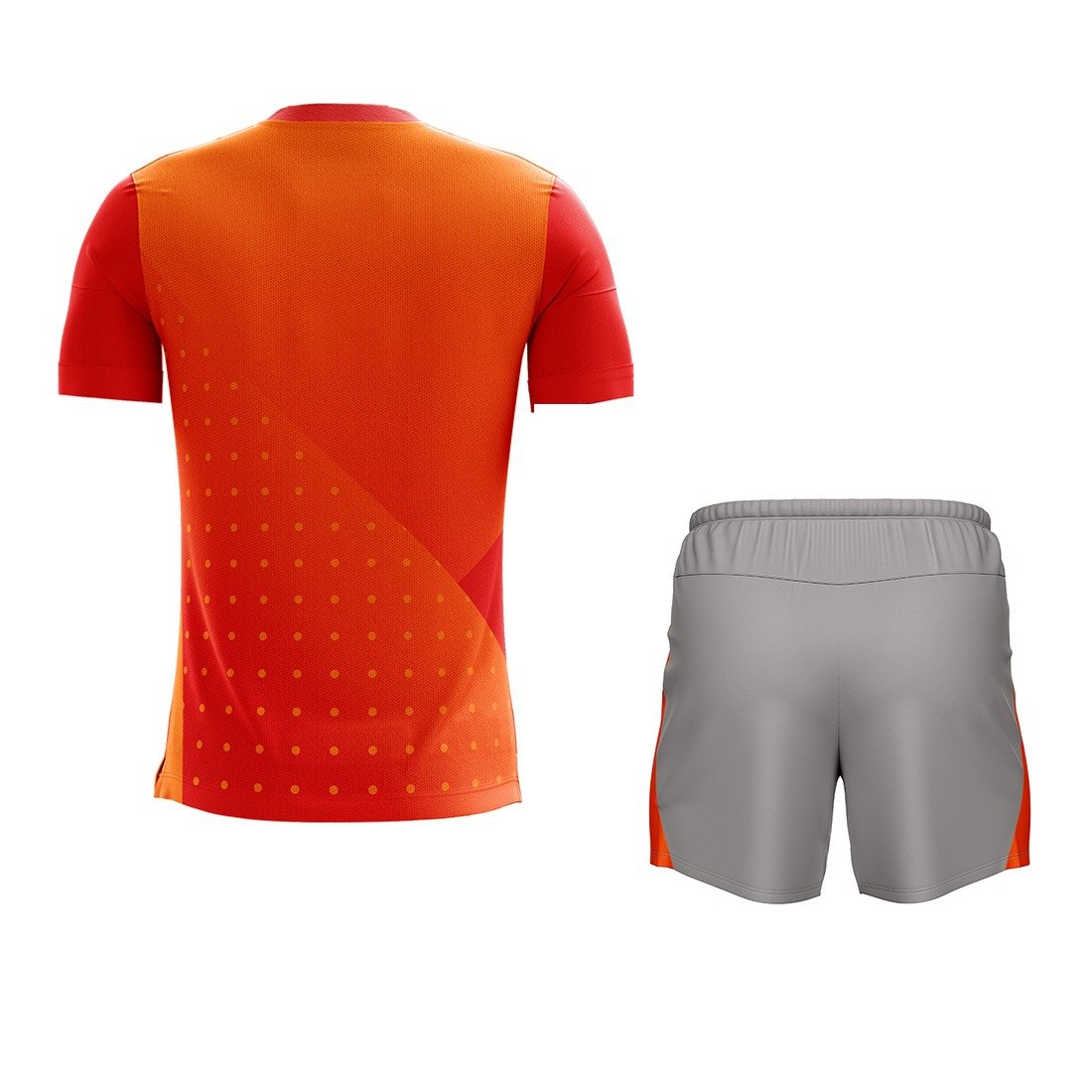 Running Jersey & Dri-Fit Short For Men | Custom Sportswear Orange & Grey Color