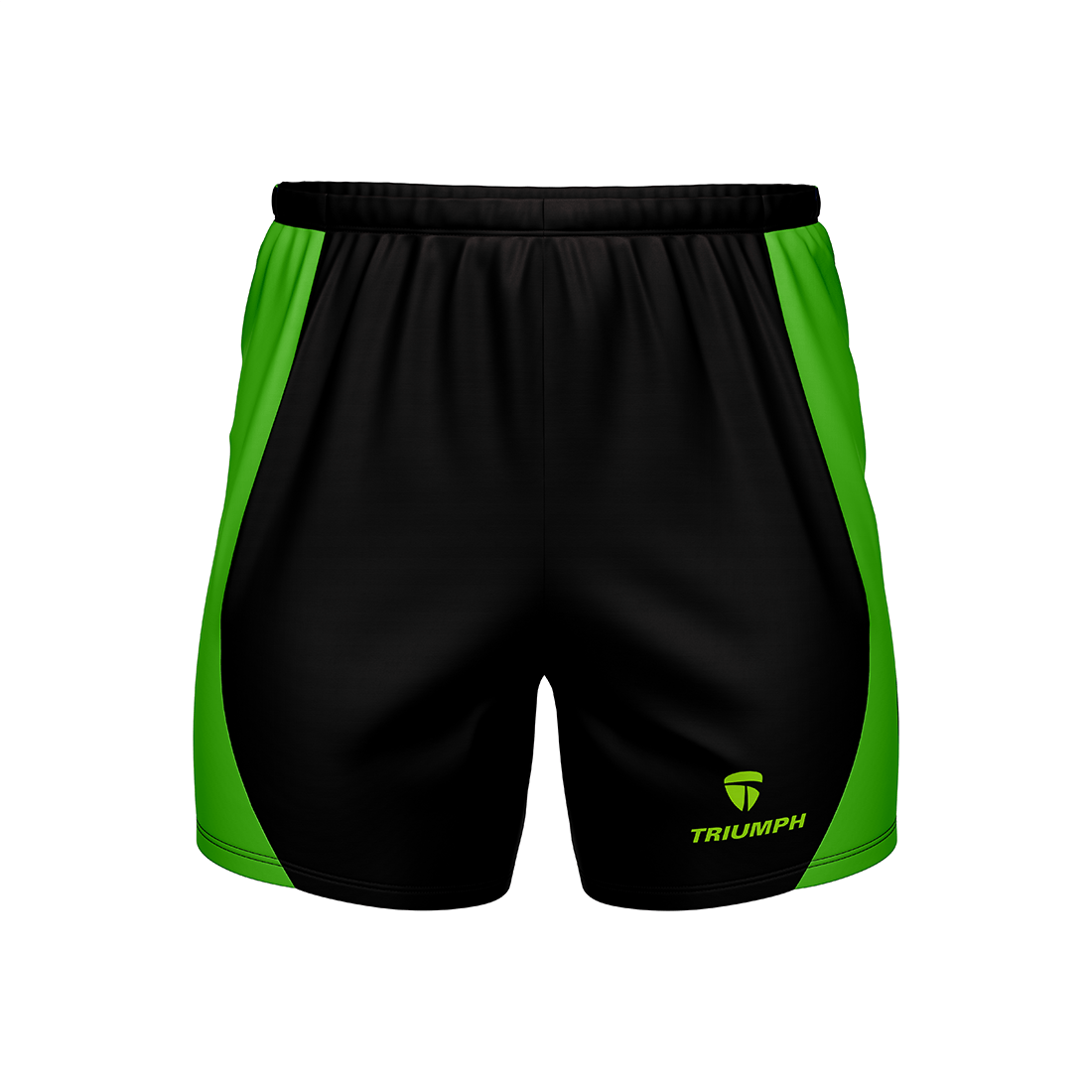 Men’s Light Weight Running Short Black & Green Color