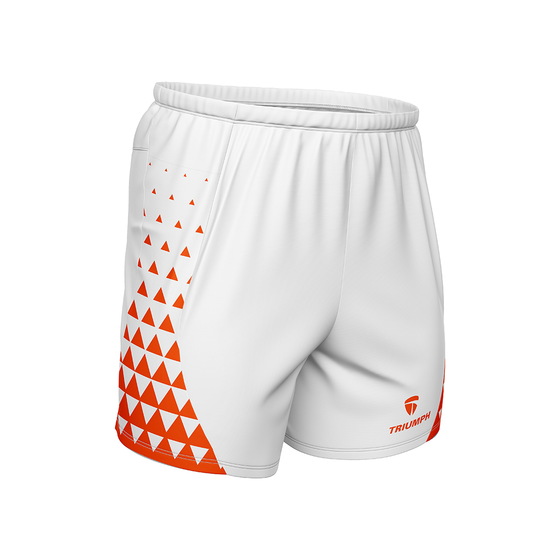 Men’s Quick Dry Running Shorts White & Red Color