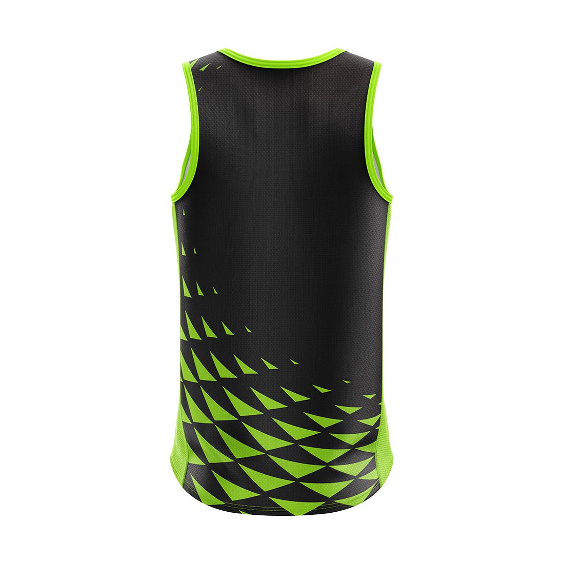 Men’s Tennis Sleeveless Tank Top Singlet Black & Green Color