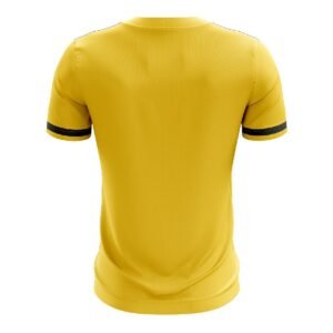 Mens Custom Sublimated Table Tennis T-shirt for Kids Yellow Color