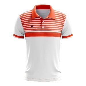 Men’s Polyester Sublimated Table Tennis Tshirt White