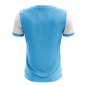 Men’s Table Tennis Polo Shirts Short Sleeve Dry Fit Sports Jersey Sky Blue Color
