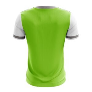 Mens Polo Shirts Quick Dry Table Tennis Workout Pratice T Shirt Green Grey & white
