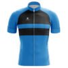 Half Sleeve Quick Dry Cycling Jersey for Men’s Blue & Black Color