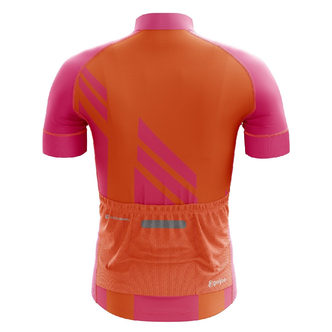 Short Sleeves Cycling Jersey for Men’s Bicycle Polyester Bike Shirt Pink & Orange Color