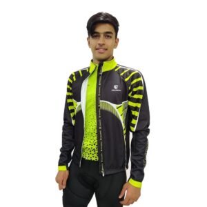 Men’s Cycling Winter Jacket Thermal Jacket Cycling Jacket with 3 Back Pocket Cycling Thermal Jacket, Racing Jacket for Winter Bicycling Outerwear