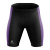 Padded Cycling Shorts for Men's | Road Bicycle Tights Riding Biking Half Pant Black & Purple Color