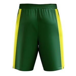 Basketball Warm-Ups and Training Shorts for Mens / Boys Green & Yellow Color