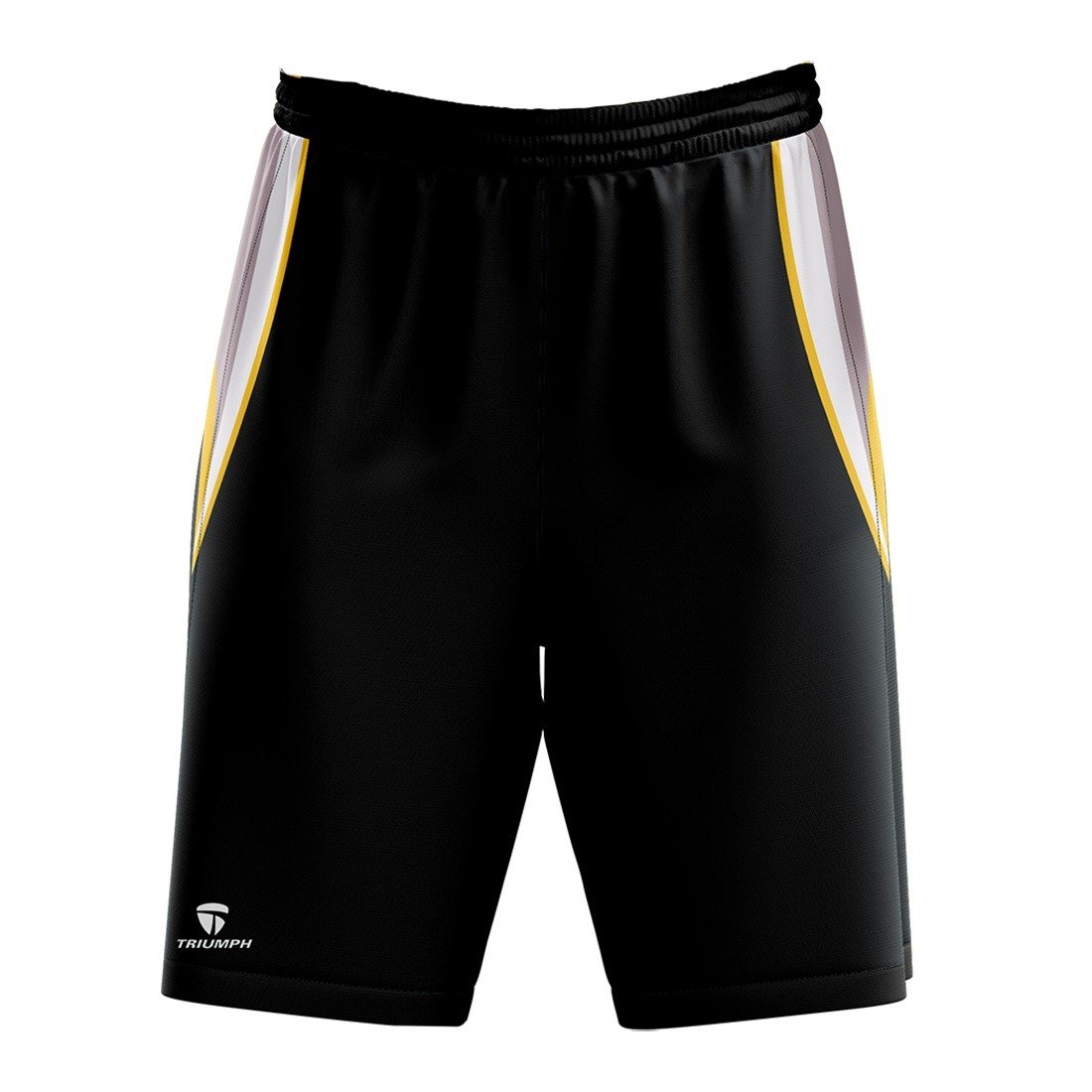 Basketball Sports Shorts for Men with 2 Pockets Black & White Color
