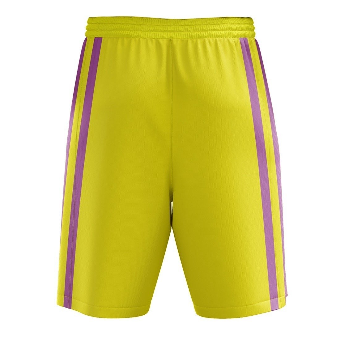 Basketball Shorts | Athletic Gym Shorts Relaxed Fit Running Jogger Shorts with Pockets Yellow & Pink Color