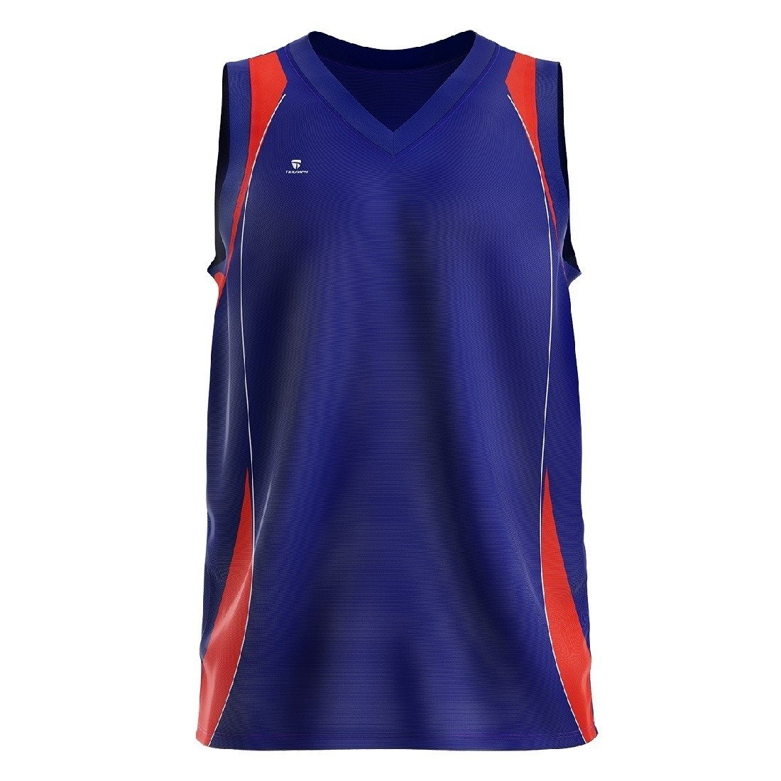 Sublimated Basketball Jersey for Boys Blue & Red Color