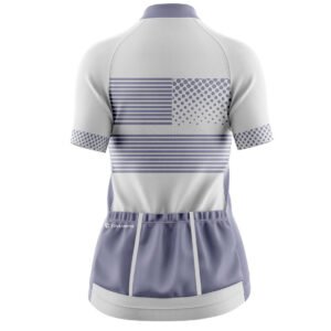 Half Sleeve Exclusive Bicycling Jersey for Women White & Light Purple Color