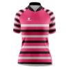 Womens Cycling Jersey | Mountain Bicycle Tees for Ladies | Cycle Clothes Pink, Black & White Color