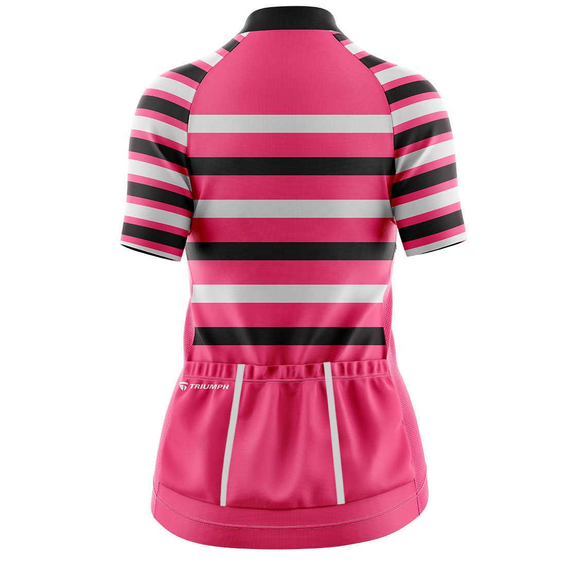 Womens Cycling Jersey | Mountain Bicycle Tees for Ladies | Cycle Clothes Pink, Black & White Color