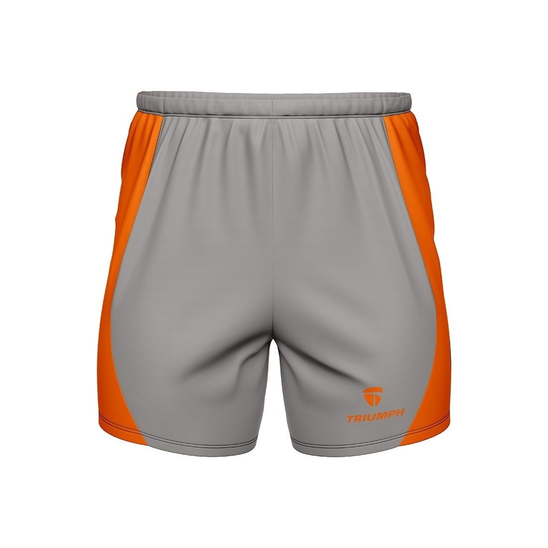 Men’s Workout & Gym Exercise Fitness Shorts Grey & Orange Color
