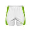 Men’s Quick Dry Workout Gym Shorts with Pocket White & Green Color