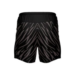 Men’s Exercise Shorts Quick Dry Athletic Workout Gym Shorts with Zipper Pockets Black Color