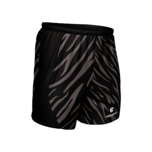 Men’s Exercise Shorts Quick Dry Athletic Workout Gym Shorts with Zipper Pockets Black Color