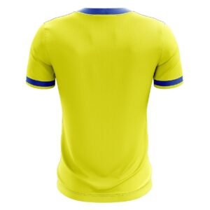 Tennis T-Shirt Short Sleeve Regular Fit Collared T Shirts for Players - Yellow Blue Color