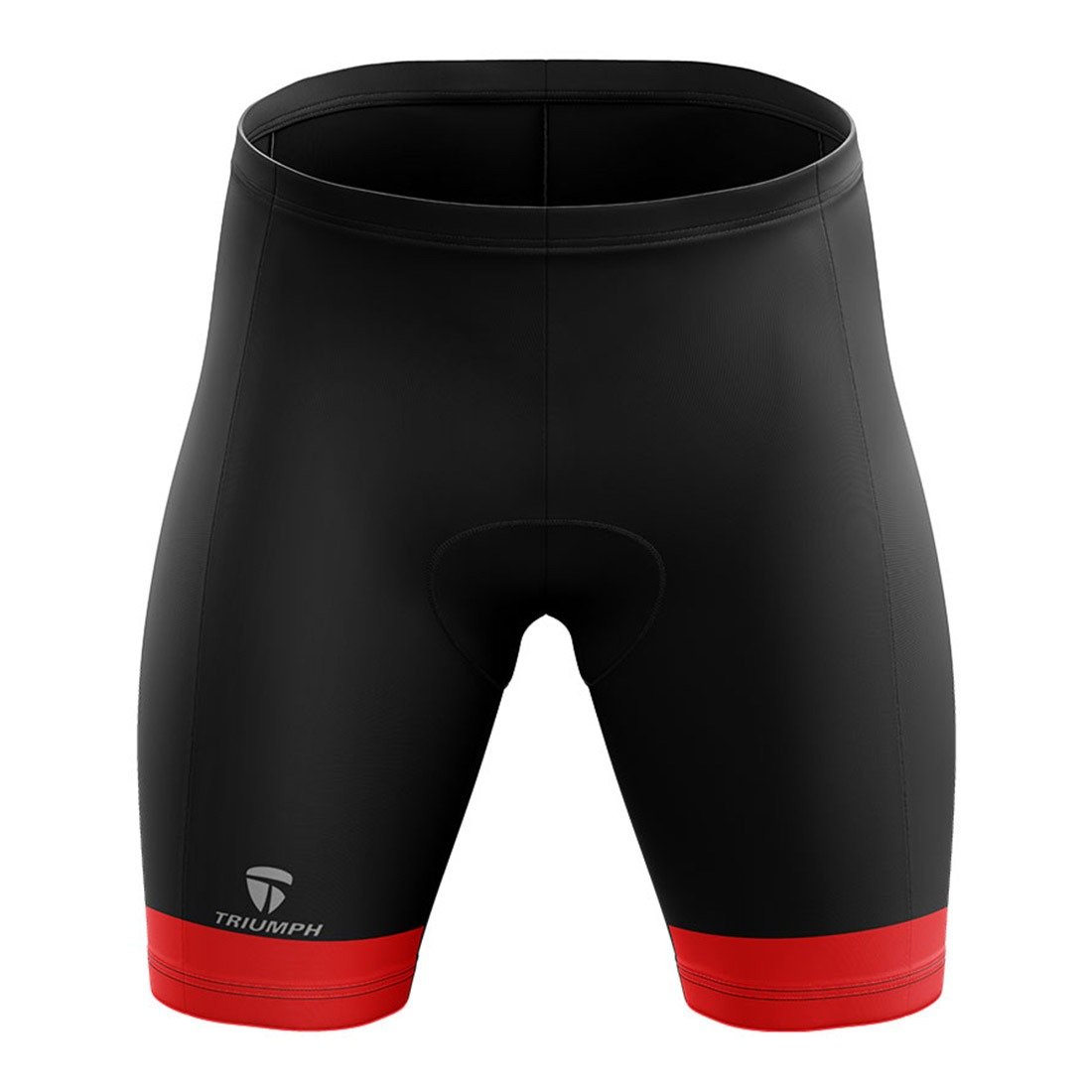 Women's Cycling Shorts | Gel Tech Padded Cyclist Half Pants - Red & Black