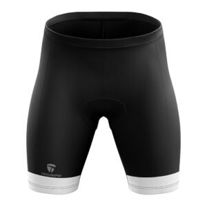 Women’s Cycling Shorts | Gel Padded Half Tights for Girl Cyclist Black & White Color