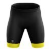 Womens Padded Cycling Shorts | Girl Gel Padding Shorts Bicycle Biker Biking Short Black & Yellow Color