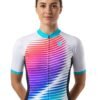 Womenās Cycling Jersey Peloton, Quick Dry Bike Bicycle Top with Rear Pockets