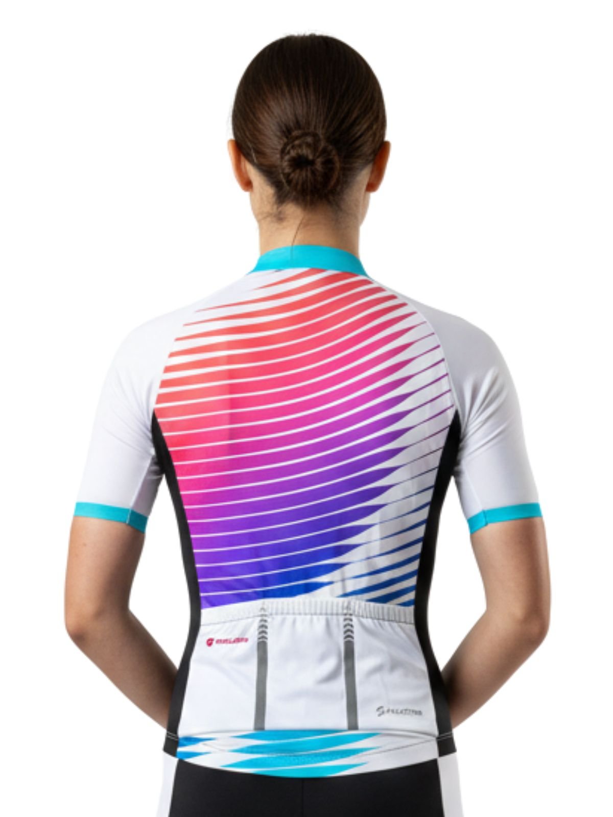 Women’s Cycling Jersey Peloton, Quick Dry Bike Bicycle Top with Rear Pockets - Image 2