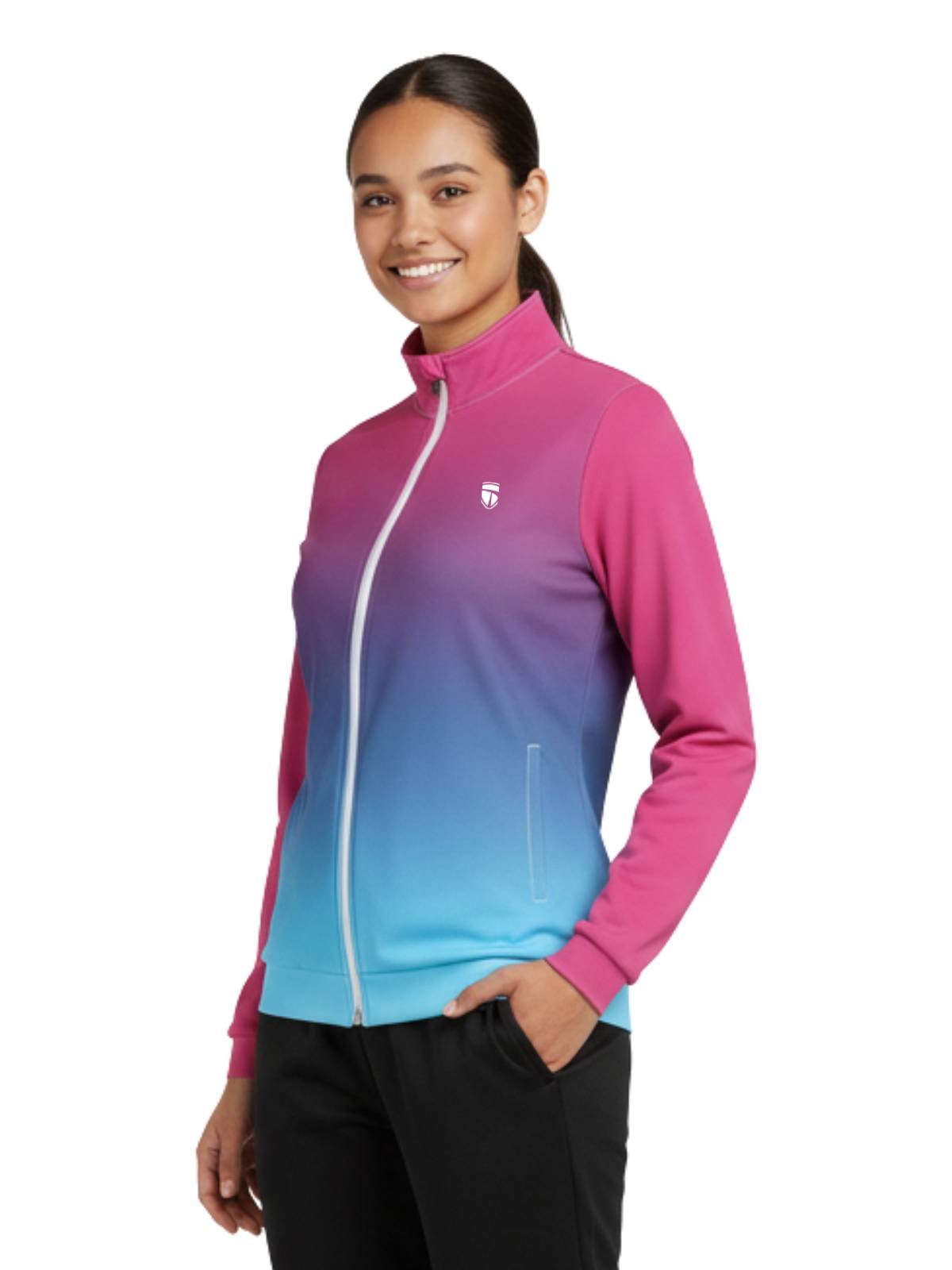 Sports Track Jackets for Women | Girls GYM Yoga Jogging Workout Top Upper - Image 4