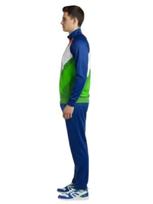 India Tricolor Men's Tracksuits | Indian Flag Print Sports Track Suit - Image 4