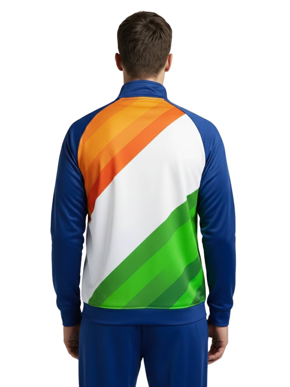 India Tricolor Men's Tracksuits | Indian Flag Print Sports Track Suit - Image 6