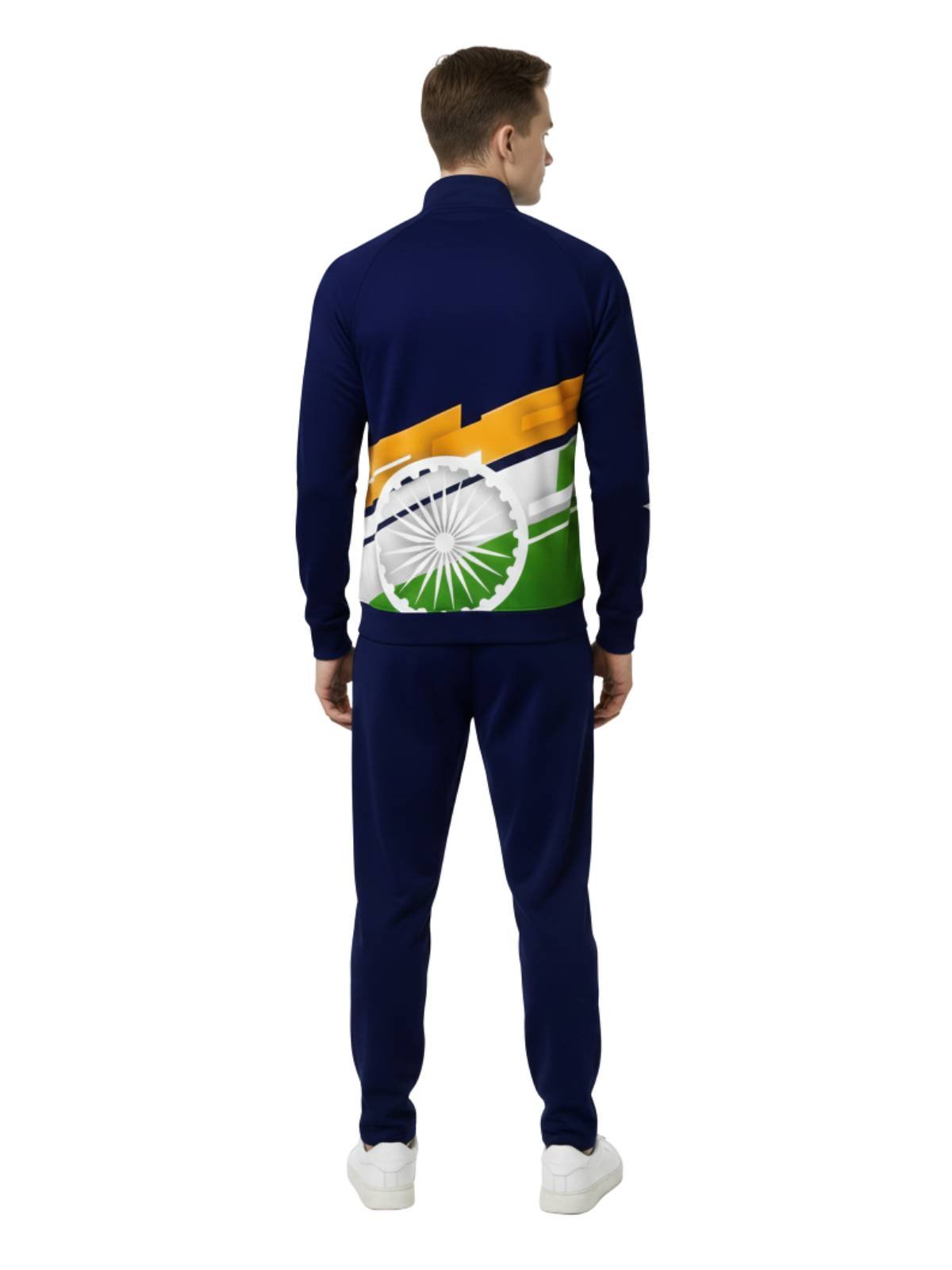 Independence Day Tracksuit for Men's | Indian Tri Color Track Suit Blue - Image 2