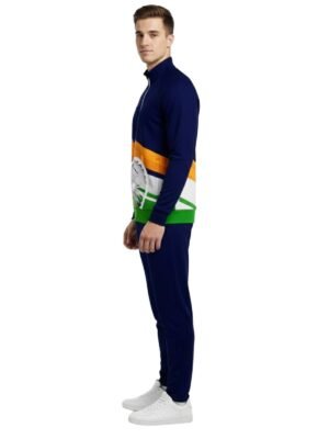 Independence Day Tracksuit for Men's | Indian Tri Color Track Suit Blue - Image 4