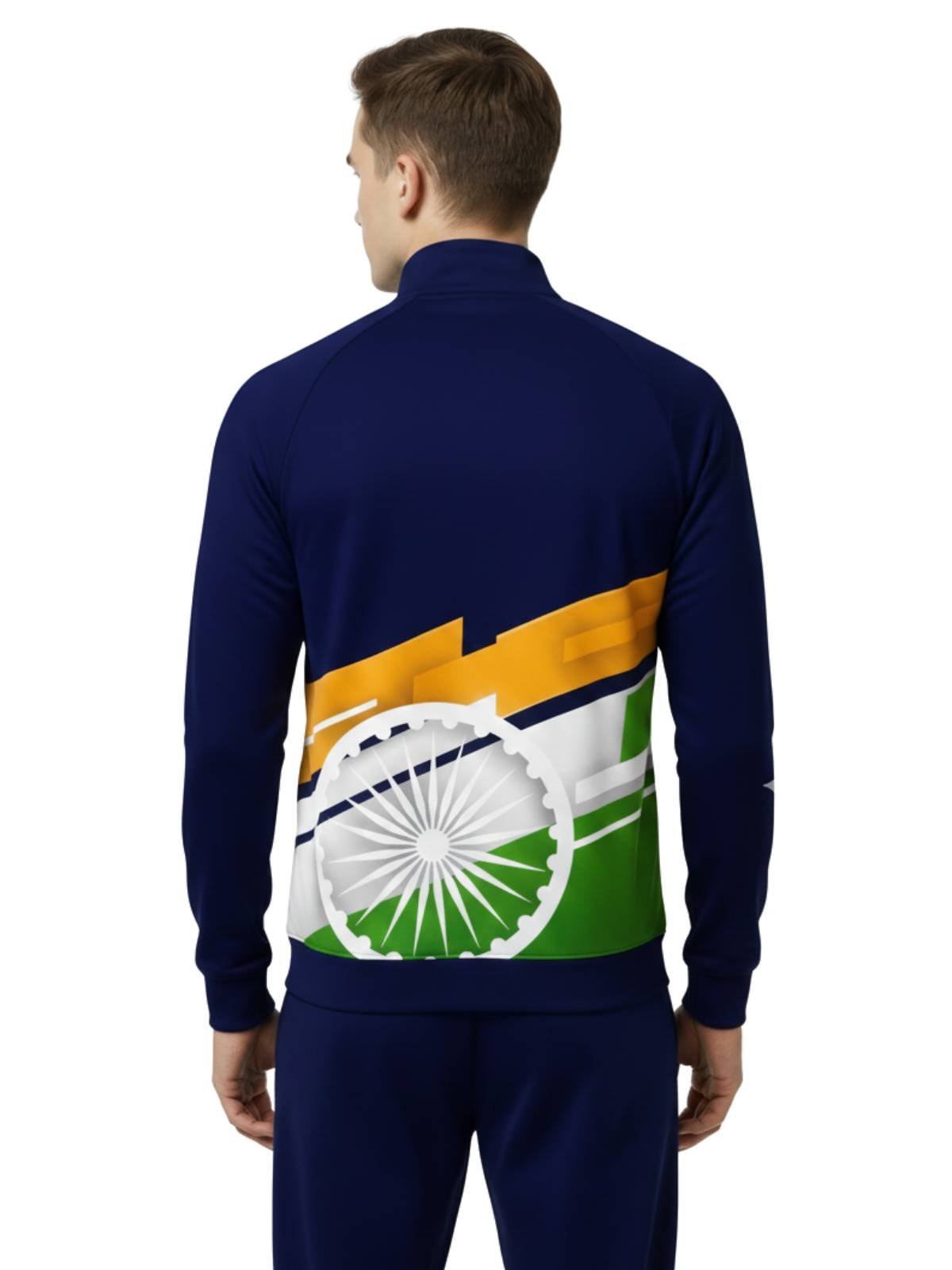 Independence Day Tracksuit for Men's | Indian Tri Color Track Suit Blue - Image 6