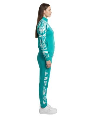 Track Jacket with Sporty Pants | Women's Athletic Workout Tracksuit Sets - Image 3