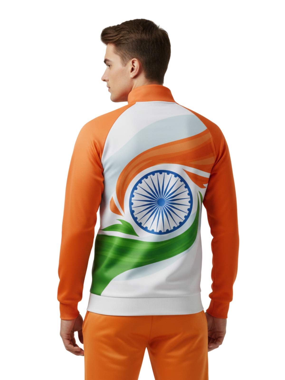 Men's Independence Day Jacket | India Flag Tricolor Sports Team Jackets - Image 2