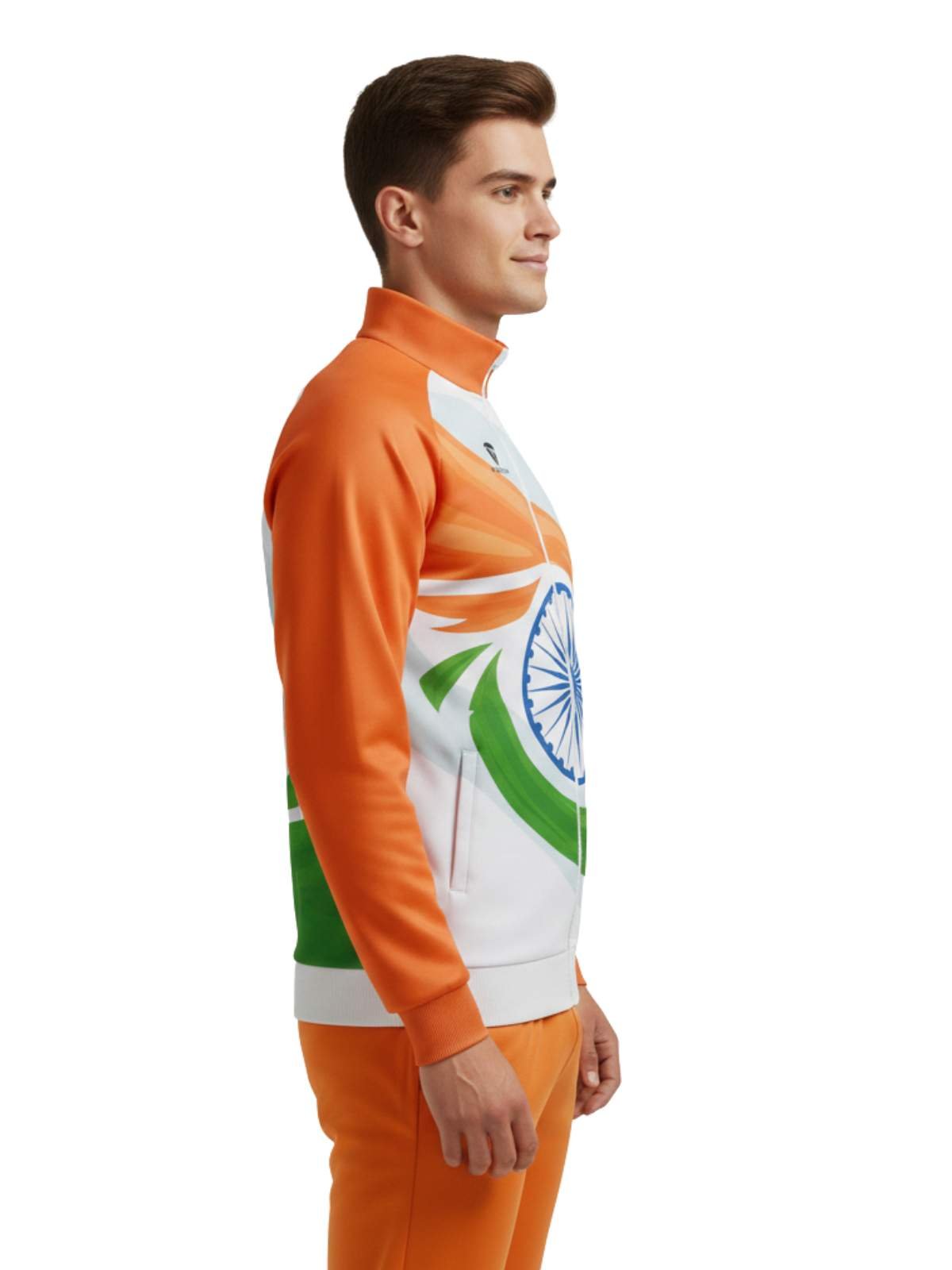 Men's Independence Day Jacket | India Flag Tricolor Sports Team Jackets - Image 3