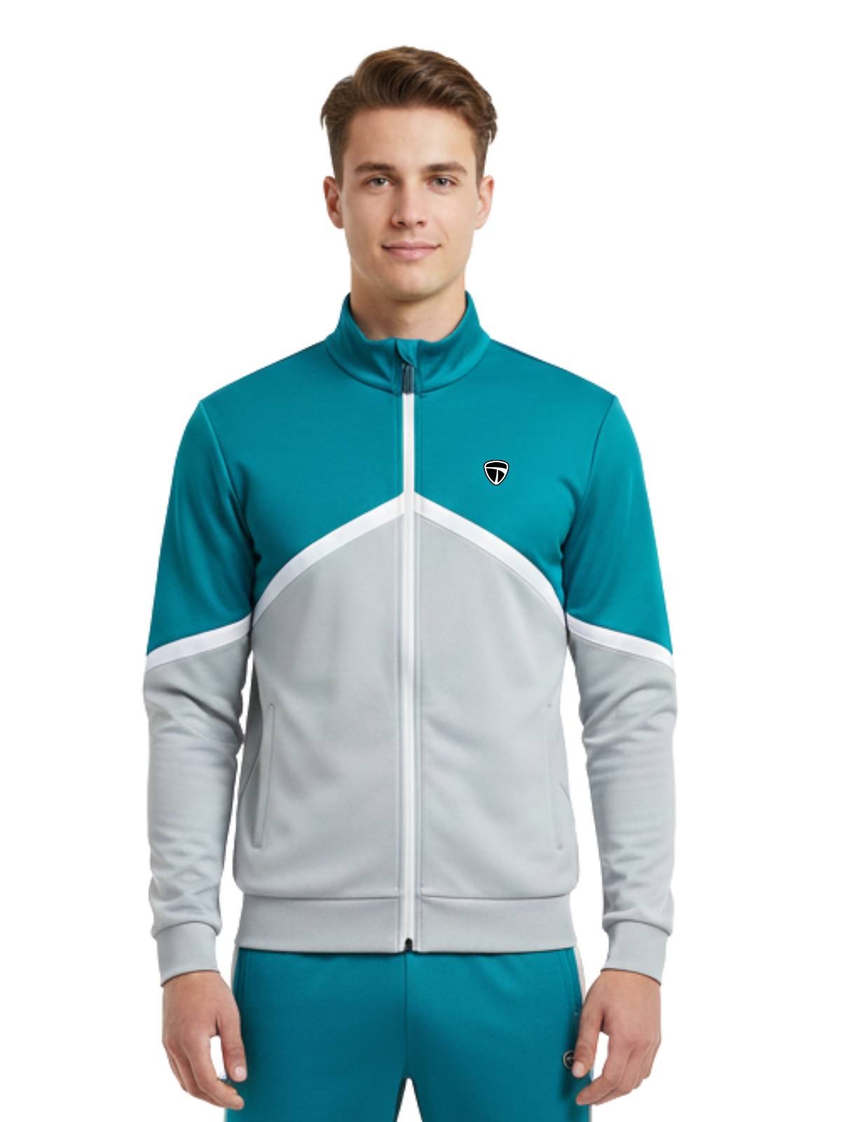 Men Jacket for Jogging Workout Gym Sports Upper with Pockets